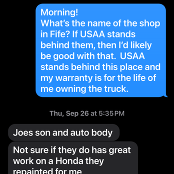 Marine And Auto Detailing - More conversation about who's going to do the repair. - Auto Detailing Near Me - Gig Harbor, Washington