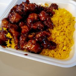 China Experience - Sesame chicken and fried rice