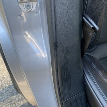 Enterprise Rent-A-Car - Drinks were spilled on the rear door jamb. - Car Rental Near Me - Fredericksburg, Virginia Enterprise Rent-A-Car - Drinks were spilled on the rear door jamb. - Car Rental Near Me - Fredericksburg, Virginia