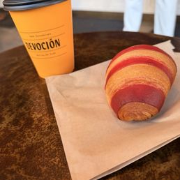 Guava croissant + coffee Guava croissant + coffee