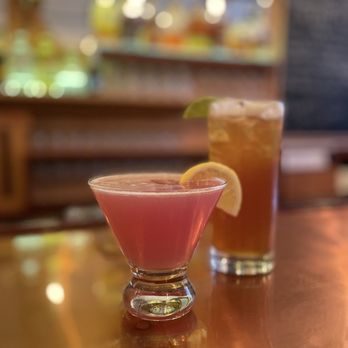 The Barnacle - Blueberry Bucha-Tini and Dark N' Stormy - Pubs Near Me - Bar Harbor, Maine
