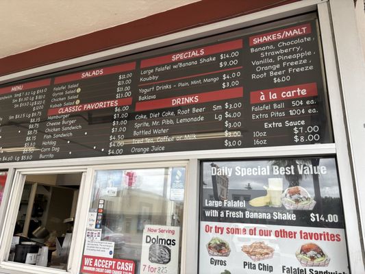 Menu photo 1 Falafel's Drive-In San Jose, CA