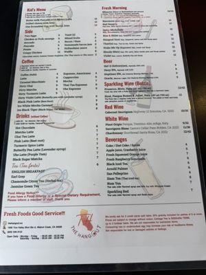 Menu photo 2 The Hangout Walnut Creek, CA Menu photo 2 The Hangout Walnut Creek, CA