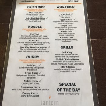 Lantern - Lunch menu! - Thai Near Me - Brooklyn, New York