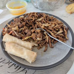 Golden Capital Restaurant - Ginger beef, Shanghei noodles, springrolls