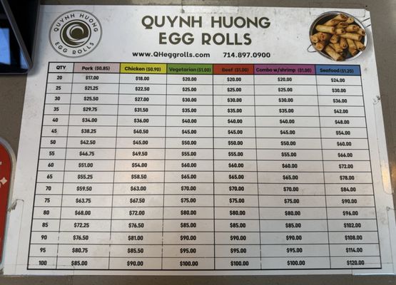 Menu photo 4 Quynh Huong Westminster, CA Menu photo 4 Quynh Huong Westminster, CA