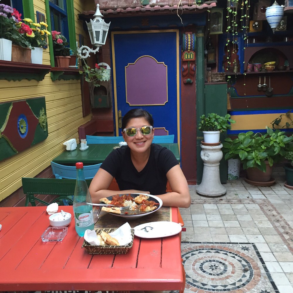 Kybele Hotel - On the rooftop there is a garden with everything painted amazing colors where you can drink and dine - Hotels Near Me - Istanbul, 34
