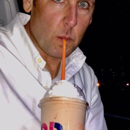 Customized hot fudge shake.