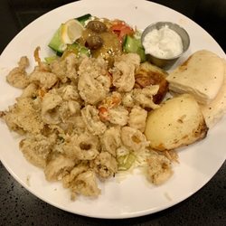Red Rose Restaurant - Calamari dinner