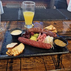 Fire Ant Brewing - Local link board! Uses meat from Tejas BBQ across the street and it's my favorite thing to order here!