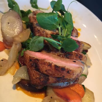 Whiskey Cake - Duck with roasted veggies - New American Near Me - Plano, Texas Whiskey Cake - Duck with roasted veggies - New American Near Me - Plano, Texas