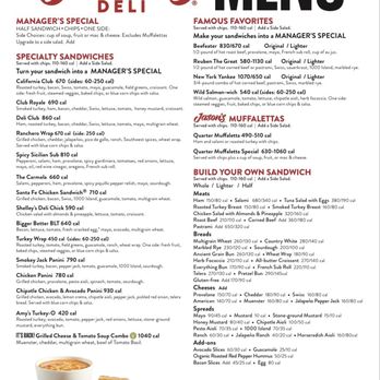 Jason's Deli - Menu 1 of 2 - Oct 2025 - Delis Near Me - Amarillo, Texas