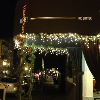 Hotel Vertigo - Entrance of hotel at night. - Hotels Near Me - San Francisco, California Hotel Vertigo - Entrance of hotel at night. - Hotels Near Me - San Francisco, California
