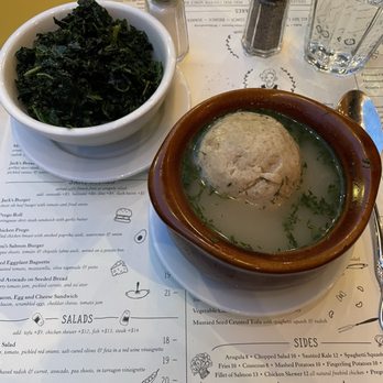 Jack's Wife Freda - Side Sauteed Kale and Matzo Ball Soup - Mediterranean Near Me - New York, New York Jack's Wife Freda - Side Sauteed Kale and Matzo Ball Soup - Mediterranean Near Me - New York, New York