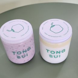 Haru ube sago and Durian Haru ube sago and Durian