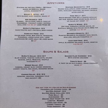 McKays Public House - McKay's Apps, Soups and Salads - American Near Me - Bar Harbor, Maine McKays Public House - McKay's Apps, Soups and Salads - American Near Me - Bar Harbor, Maine