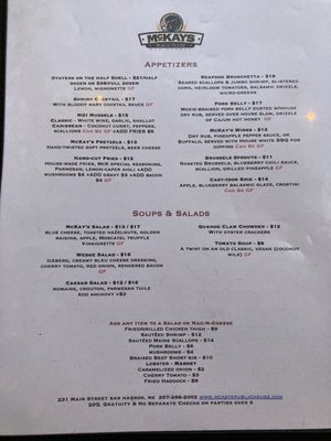 Menu photo 5 McKays Public House Bar Harbor, ME Menu photo 5 McKays Public House Bar Harbor, ME