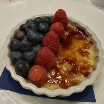 Atlantic Fish - Vanilla Crème Brûlée - Seafood Near Me - Boston, Massachusetts