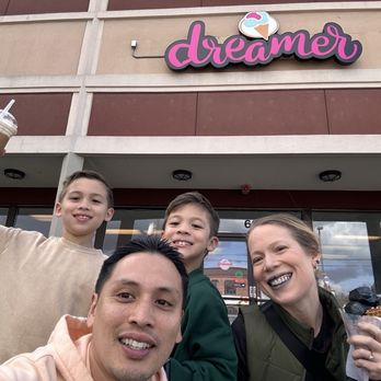 Dreamer Ice Cream - Black licorice ice cream and root beer float. Not seen, my son's birthday cake flavored milkshake. - Ice Cream & Frozen Yogurt Near Me - Tacoma, Washington