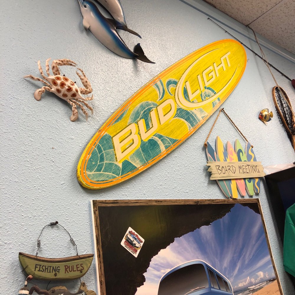 Nemo's Fish & Chips - a surfboard and other items - Fish & Chips Near Me - Page, Arizona