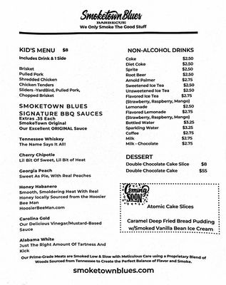 Menu photo 4 Smoketown Blues Valparaiso, IN
