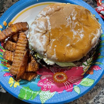 Fatburger - Wet soggy mess and the sweet potato fries were old and burnt...not fresh at all - Fast Food Near Me - Henderson, Nevada Fatburger - Wet soggy mess and the sweet potato fries were old and burnt...not fresh at all - Fast Food Near Me - Henderson, Nevada