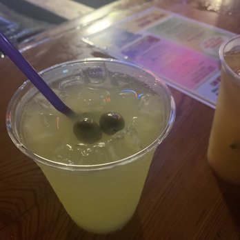 Coconut Jack’s - This a picture of my margarita. It has olives. SMH. - Bars Near Me - South Padre Island, Texas Coconut Jack’s - This a picture of my margarita. It has olives. SMH. - Bars Near Me - South Padre Island, Texas