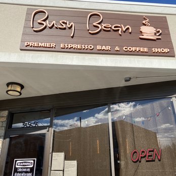Busy Bean - Outside signage - Desserts Near Me - Berlin, Connecticut