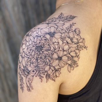 Earthbound Tattoo Studio - My new tattoo, original and freehand design by Marlo. I cried when I saw the final project... so so beautiful! - Tattoo Near Me - Sand City, California