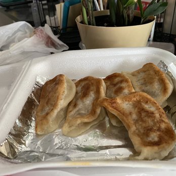 Min's Dumpling House - 9. Eight Piece Pan Fried Dumplings - Dim Sum Near Me - Corona, California