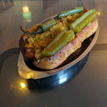 The Duck Inn - @endoedibles on Instagram 03/23/25 CHICAGO STYLE DUCK INN DOG - super condiment, dill pickle, pickled serrano, celery salt - Cocktail Bars Near Me - Chicago, Illinois The Duck Inn - @endoedibles on Instagram 03/23/25 CHICAGO STYLE DUCK INN DOG - super condiment, dill pickle, pickled serrano, celery salt - Cocktail Bars Near Me - Chicago, Illinois
