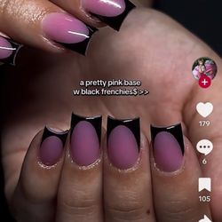 Eastern Market Nails - This is all I wanted and they couldn't even do this. Connie tried to tell me it was pink gel polish