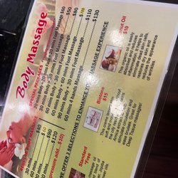 Empress Massage II - Menu
