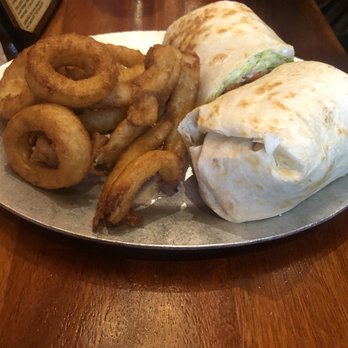 Corcoran's Grill & Pub - Chicken wrap with onion rings - American Near Me - Chicago, Illinois