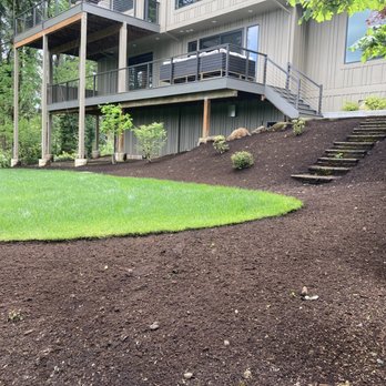 Two Guys Bark Blowing - Large back yard. - Landscaping Near Me Two Guys Bark Blowing - Large back yard. - Landscaping Near Me