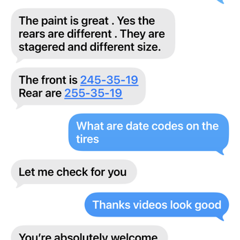 Palladium Autos - Text from salesman regarding paint condition saying it was GREAT - Used Car Dealers Near Me - Anaheim, California Palladium Autos - Text from salesman regarding paint condition saying it was GREAT - Used Car Dealers Near Me - Anaheim, California