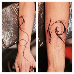 Black Orbit Ink - Freehand design by Raul