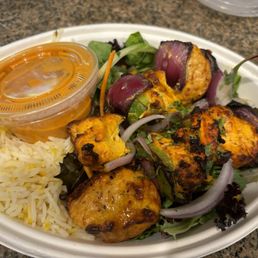 Chicken Tikka Kabob Meal (delicious!)