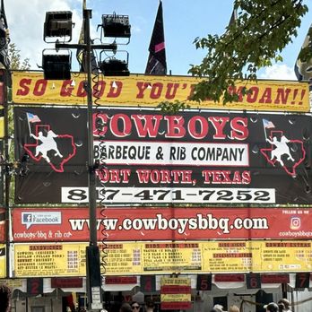 Cowboys BBQ and Rib - Cowboys BBQ sign at rib fest - Barbeque Near Me Cowboys BBQ and Rib - Cowboys BBQ sign at rib fest - Barbeque Near Me