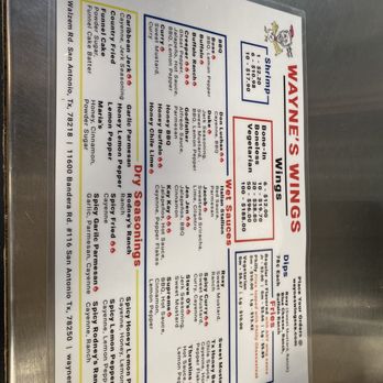 Wayne's Wings - Chicken Wings Near Me - San Antonio, Texas Wayne's Wings - Chicken Wings Near Me - San Antonio, Texas