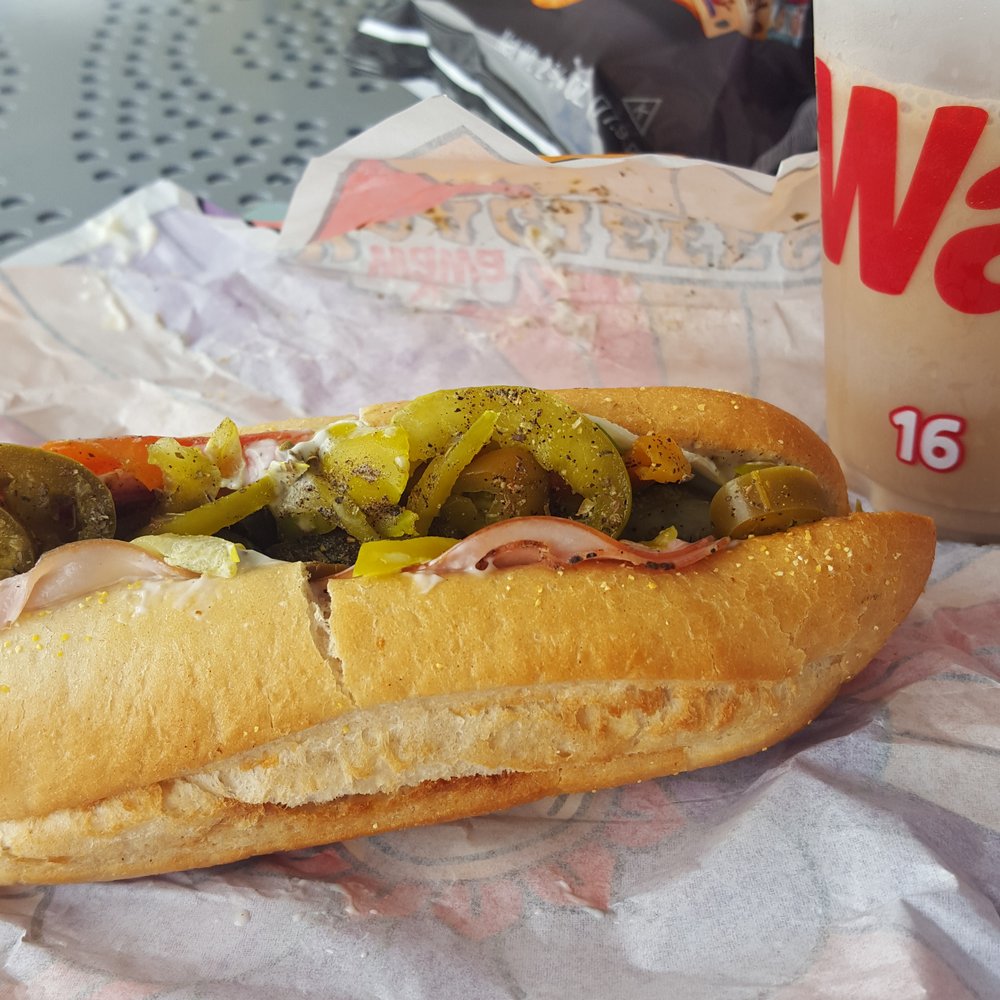 Italian Hoagie and Iced Coffee- Everything was delicious!! Italian Hoagie and Iced Coffee- Everything was delicious!!