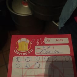 Chopp do Gus - Comanda