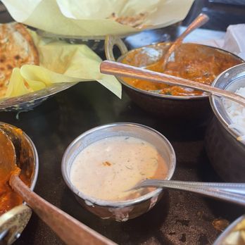 Indian Bistro - This little dish of yogurt sauce was sooooooo tasty! - Indian Near Me - Kent, Washington
