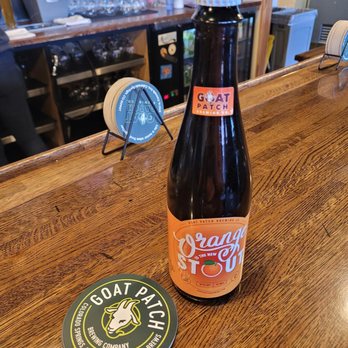 Goat Patch Brewing Company - No time to stay for a second beer, so got one to go. - Breweries Near Me - Colorado Springs, Colorado Goat Patch Brewing Company - No time to stay for a second beer, so got one to go. - Breweries Near Me - Colorado Springs, Colorado