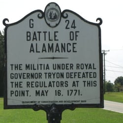 Alamance Battleground State Historic Site - Marker at Alamance