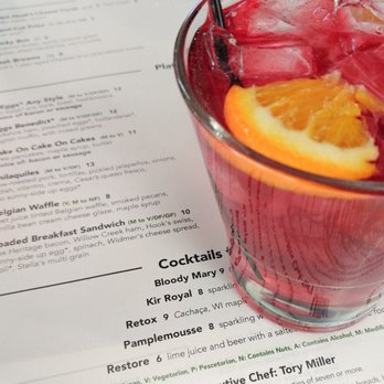 Graze - "Seasonal Punch" - blueberry something right now. Quite tasty! - New American Near Me - Madison, Wisconsin