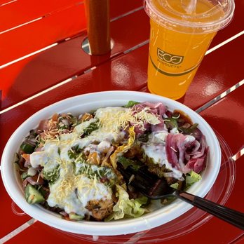 Sam and Curry - Chicken Tikka Salad Bowl, Tractor Fountain Drinks - Indian Near Me - San Jose, California Sam and Curry - Chicken Tikka Salad Bowl, Tractor Fountain Drinks - Indian Near Me - San Jose, California