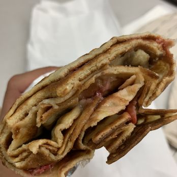 Sofi's Crepes - Banana and Strawberry Royale Crepe - Creperies Near Me - Annapolis, Maryland Sofi's Crepes - Banana and Strawberry Royale Crepe - Creperies Near Me - Annapolis, Maryland