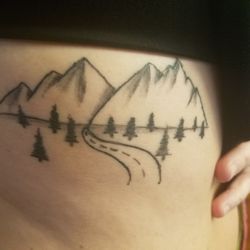 Patty's Art Spot - Look at the road... sloppy lines. Work done by Craig.