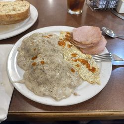 Hellas Carryout - Sausage gravy and biscuits is amazing!!
